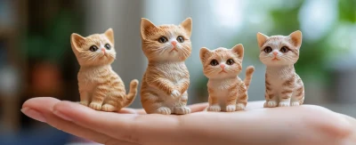 Cute Resin Cats