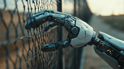 Robot Destroying Fence