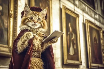 Cat in Renaissance Style