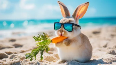 Bunny at the Beach