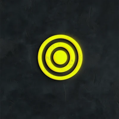 Neon Yellow Bullseye