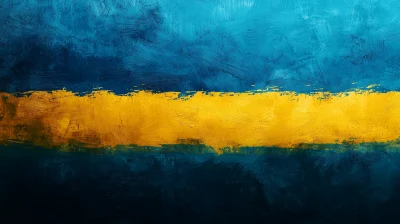 Ukrainian Flag Abstract