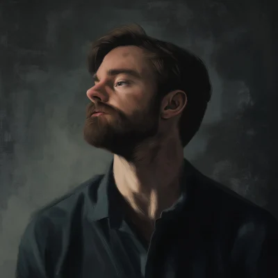 Man in Moody Colors