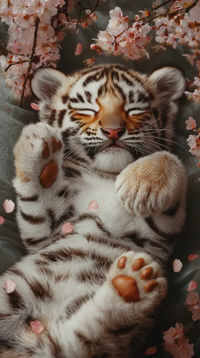 Sleeping Tiger Cub