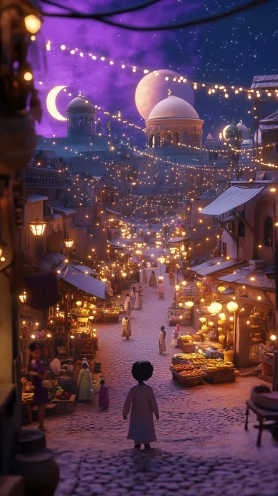 Whimsical Ramadan Village