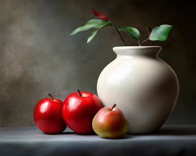 Still Life with Vase and Fruits