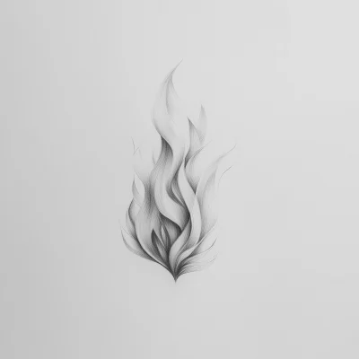 Graphite Flame Drawing