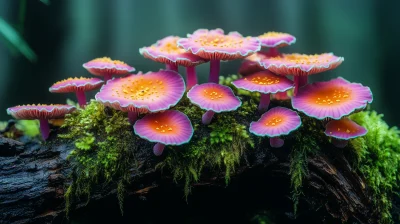 Colorful Driftwood in Rainforest