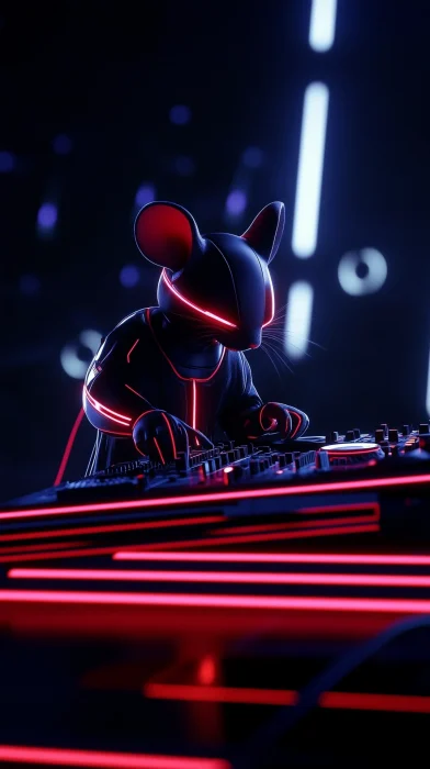 Cyberpunk DJ Mouse