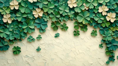 Minimalist Shamrocks