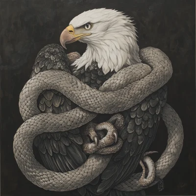 Viper and Bald Eagle