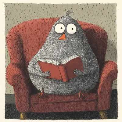 Pigeon with a Book