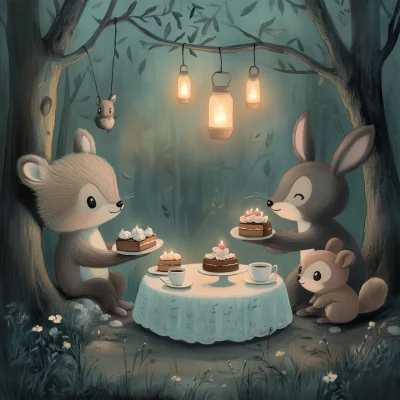 Adorable Animal Tea Party