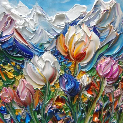 Oil Painted Impasto Style