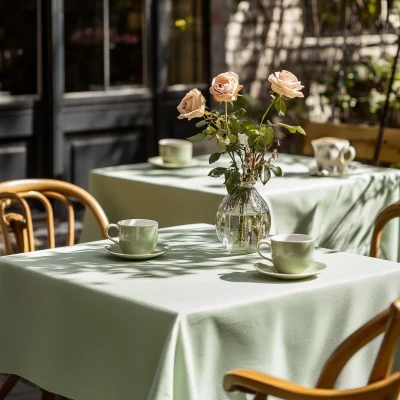 Cozy Outdoor Restaurant Setting