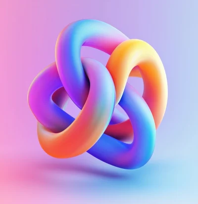 Colorful Abstract Knot