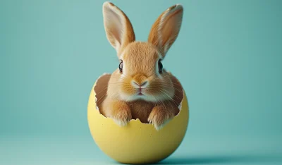 Easter Egg with Rabbit