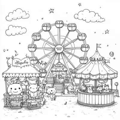 Whimsical Amusement Park