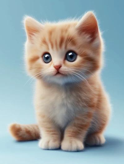 Cute Fluffy Kitten