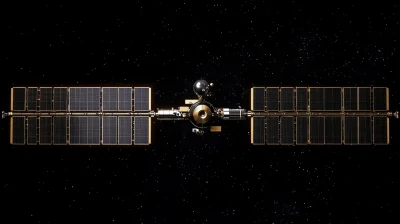 Solar Panels on Satellite