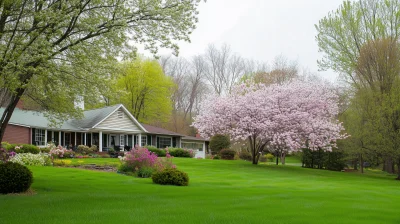 Springtime Home Exterior