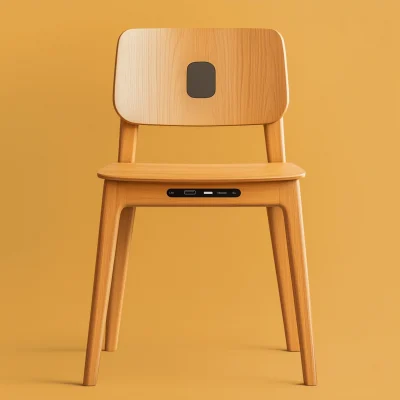 Minimalist Wooden Smart Chair