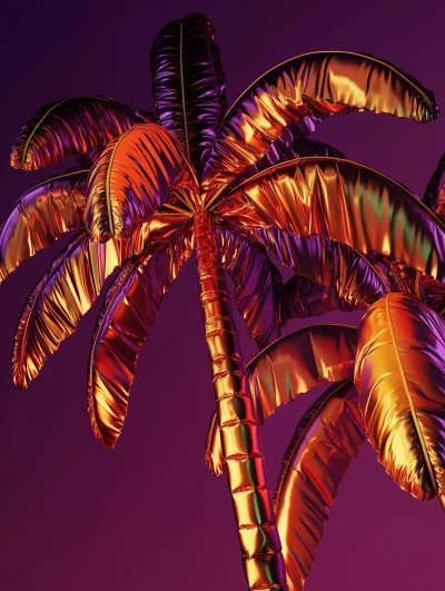 Metallic Palm Trees