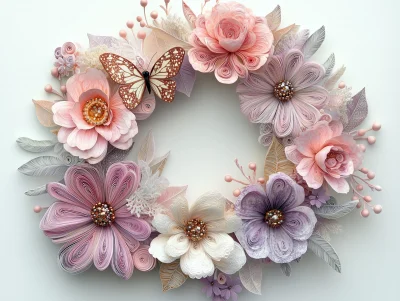 Pastel Floral Wreath