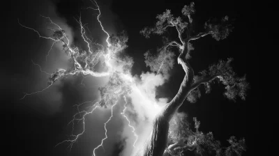 Lightning Strike on Ancient Tree