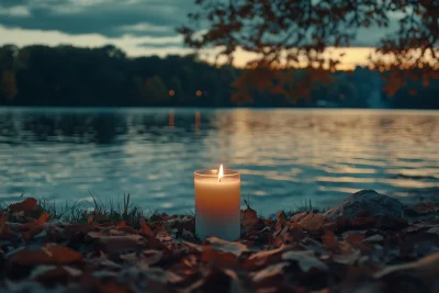 Tranquil Autumn Candlelight