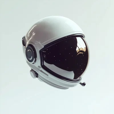 Levitating Astronaut Helmet