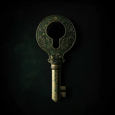 Elegant Brass Keyhole