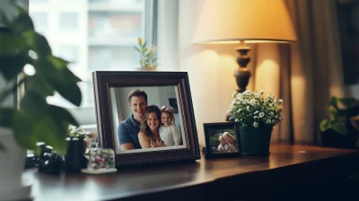 Family Photo on Desk