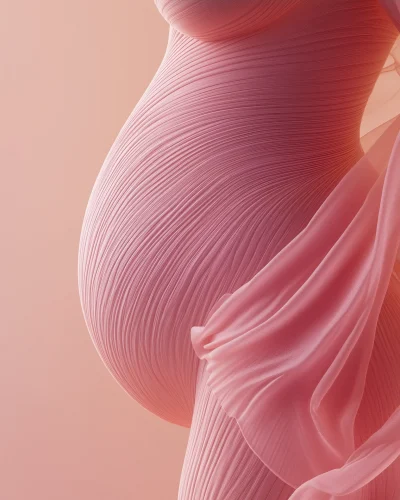 Pregnant Woman Muscle Texture