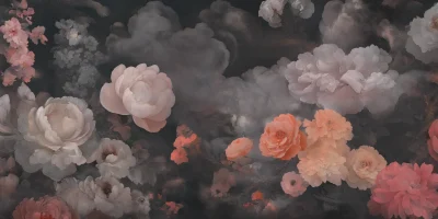 Dark Floral Landscape