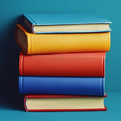 Stack of Colorful Books