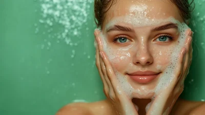 Woman Washing Face