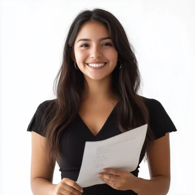 Smiling Young Latina Woman