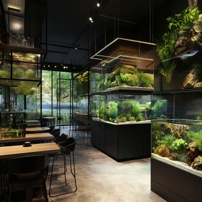 Aquarium and Brasserie Concept Design