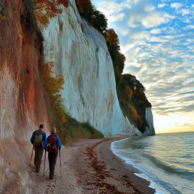 Hikers at Sunset