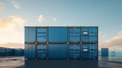 Vibrant Industrial Shipping Containers