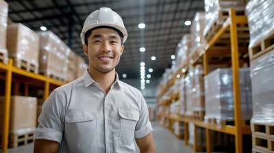 Confident Supervisor in Warehouse