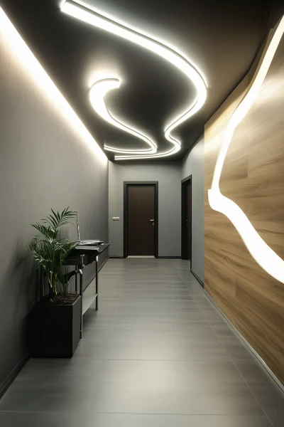 Modern Office Hallway