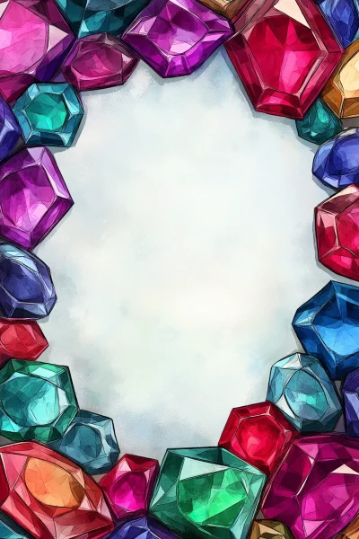 Gemstone Card Border