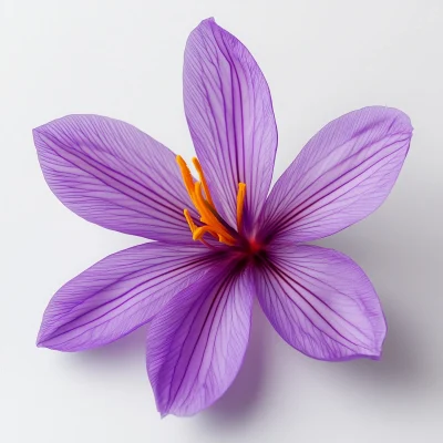 Purple Saffron Flower