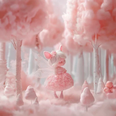 Fairy in Cotton Candy World