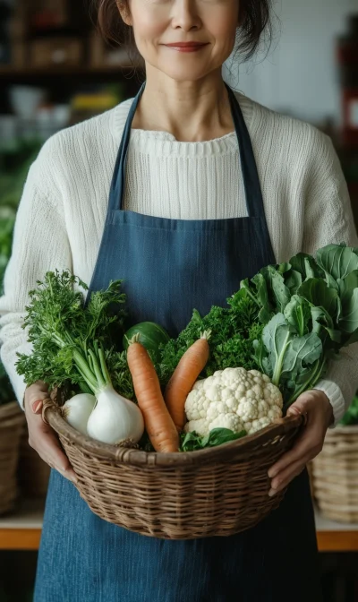 Harvest of Fresh Vegetables