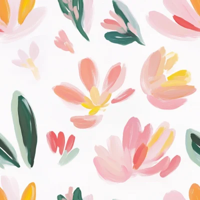 Pastel Floral Abstract