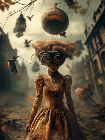 Eerie Steampunk Wasteland