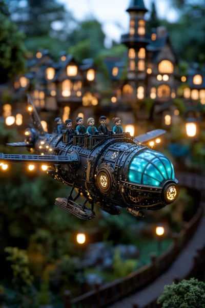 Steampunk Doll Airship Race